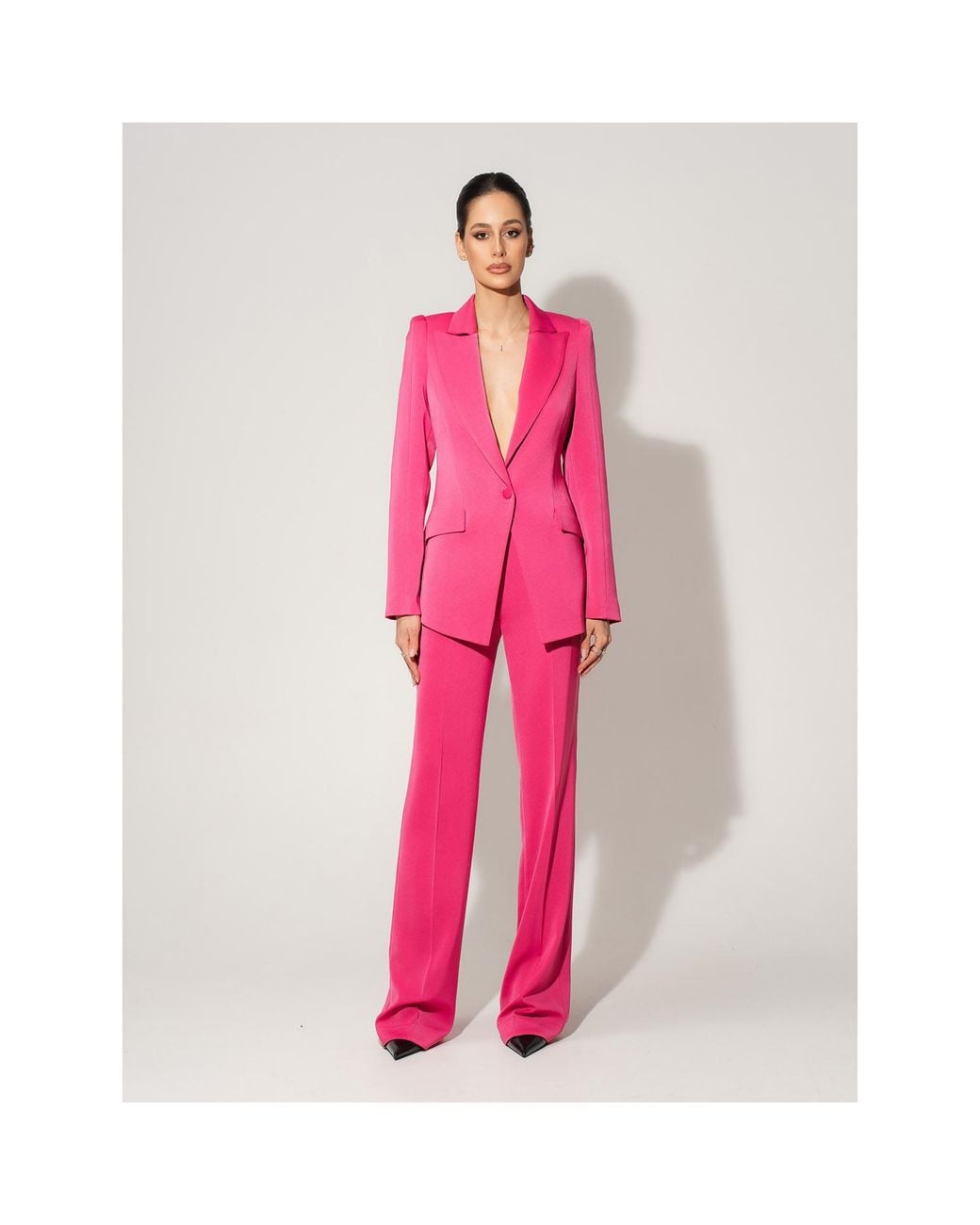 Tia Dorraine Pink Illusion Classic Tailored Suit