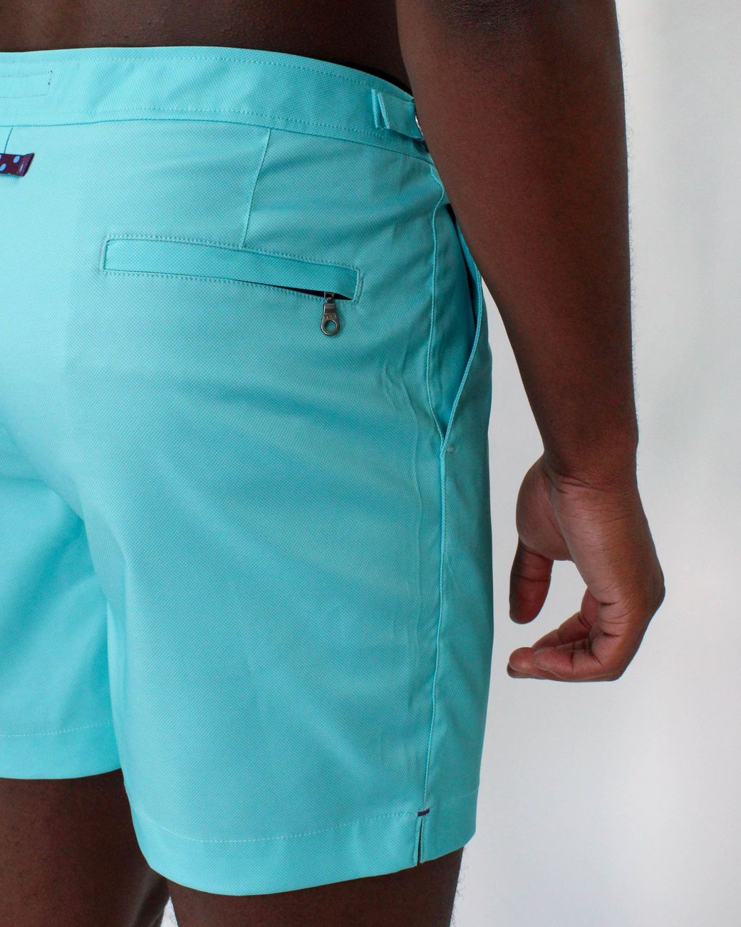 Lords of Harlech Blue Pool Oxford Swim Short for men