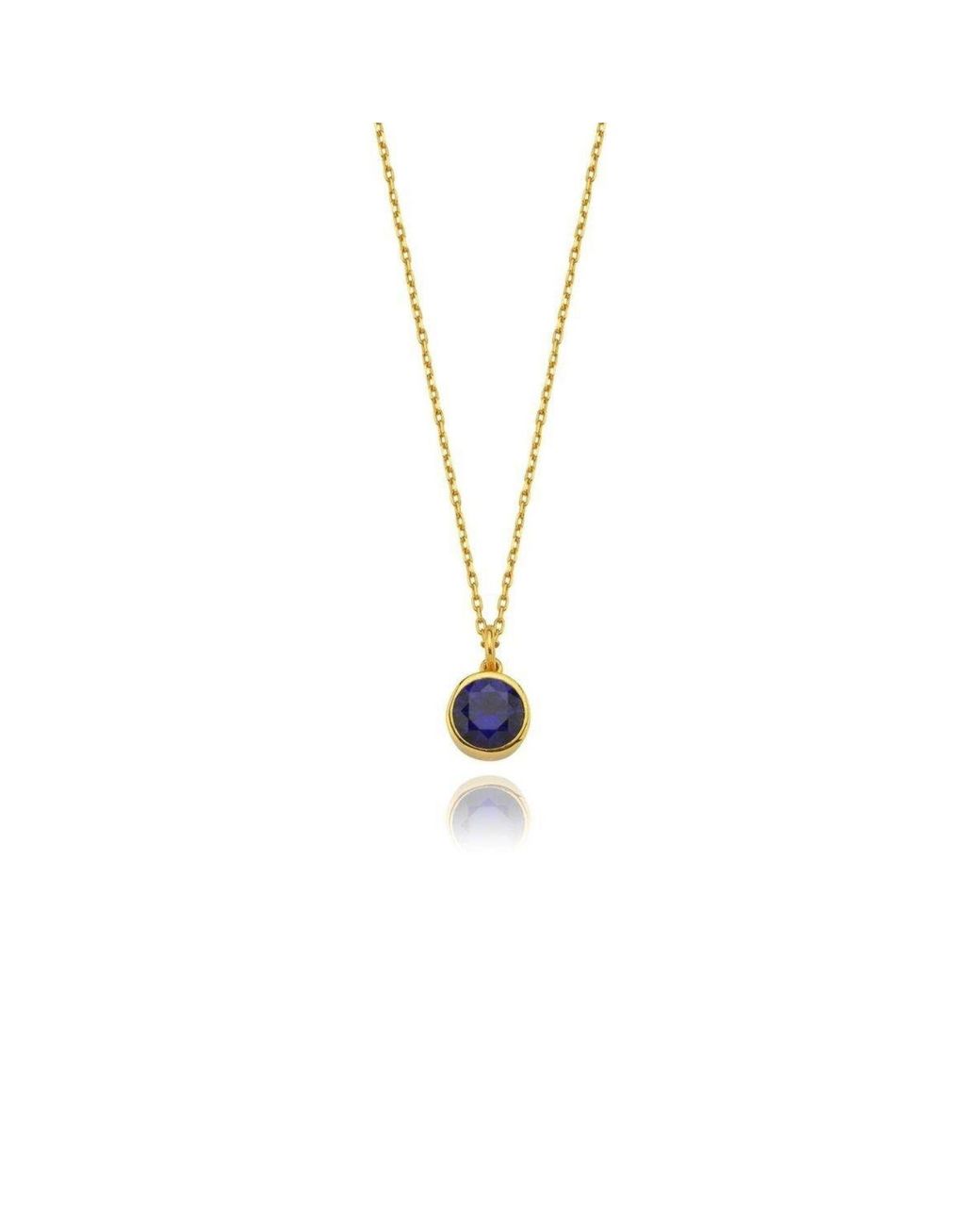 LINYA JEWELLERY Metallic Cosmic Chain Zodiac Necklace Birthstone