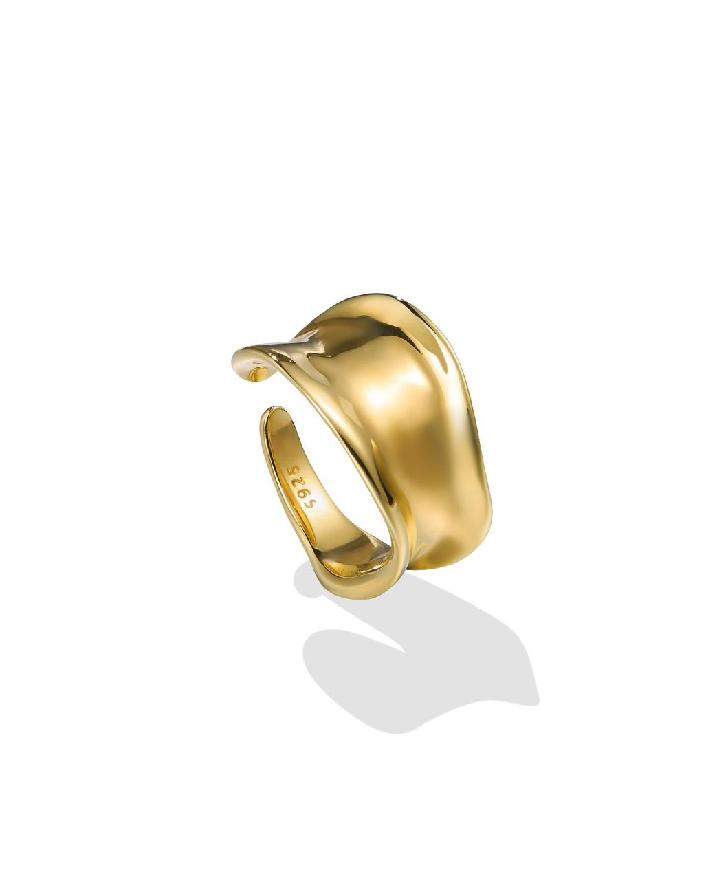 Lait & Lune Metallic Agave Ring