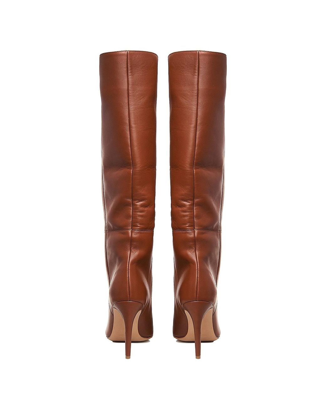 Ginissima Brown Milla Boots Natural Leather, Under Knee