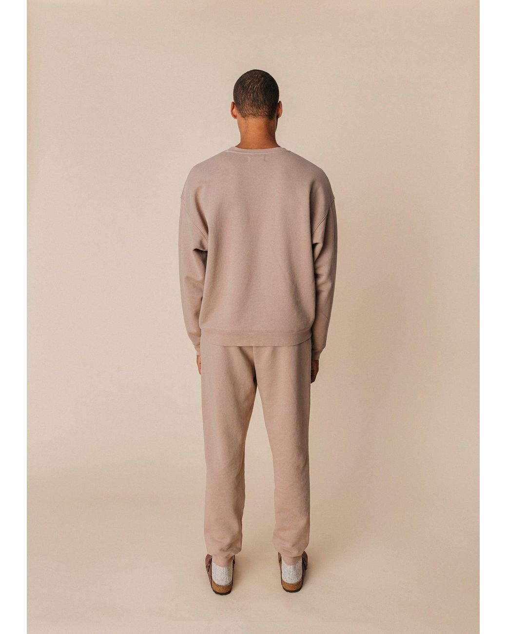Ocio Leisurewear Brown Neutrals Oversized Crewneck for men