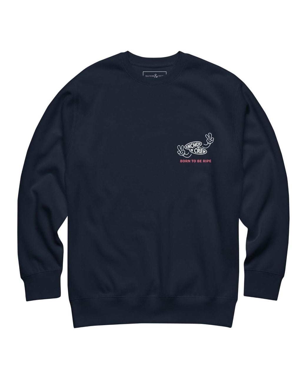 Anchor and Crew Blue Ripe Avocado Dial-A-Local Organic Cotton Sweatshirt