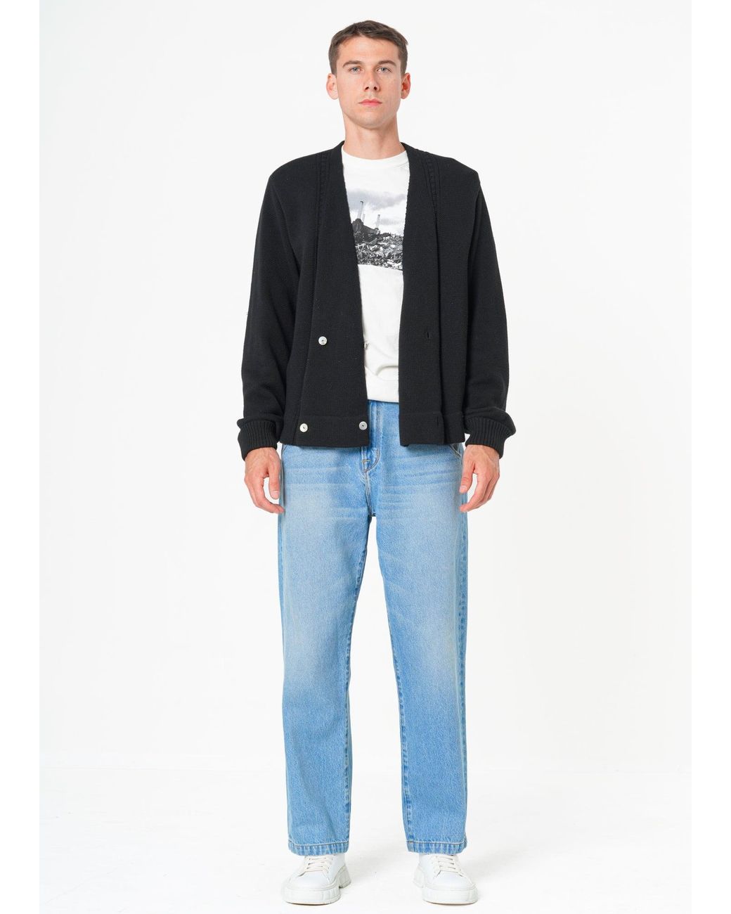 NOEND Blue Noend Classic Fit Rigid Jeans for men