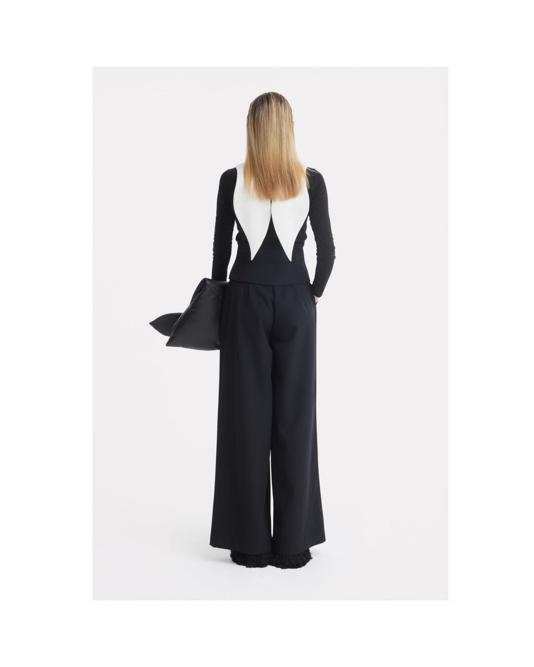 Julia Allert Natural Neutrals Oversized Satin Bib Collar