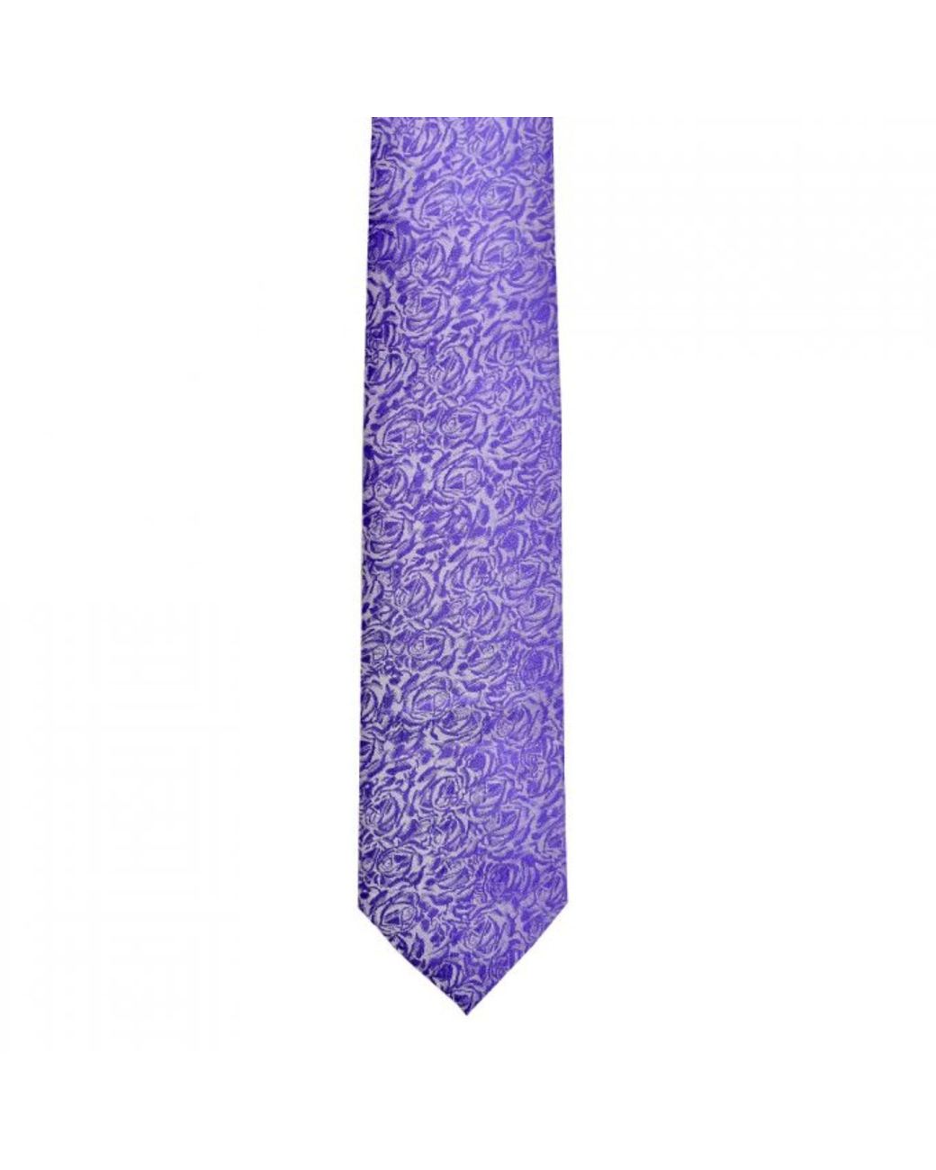 DAVID WEJ Purple Floral Jaquard Tie – Lilac for men