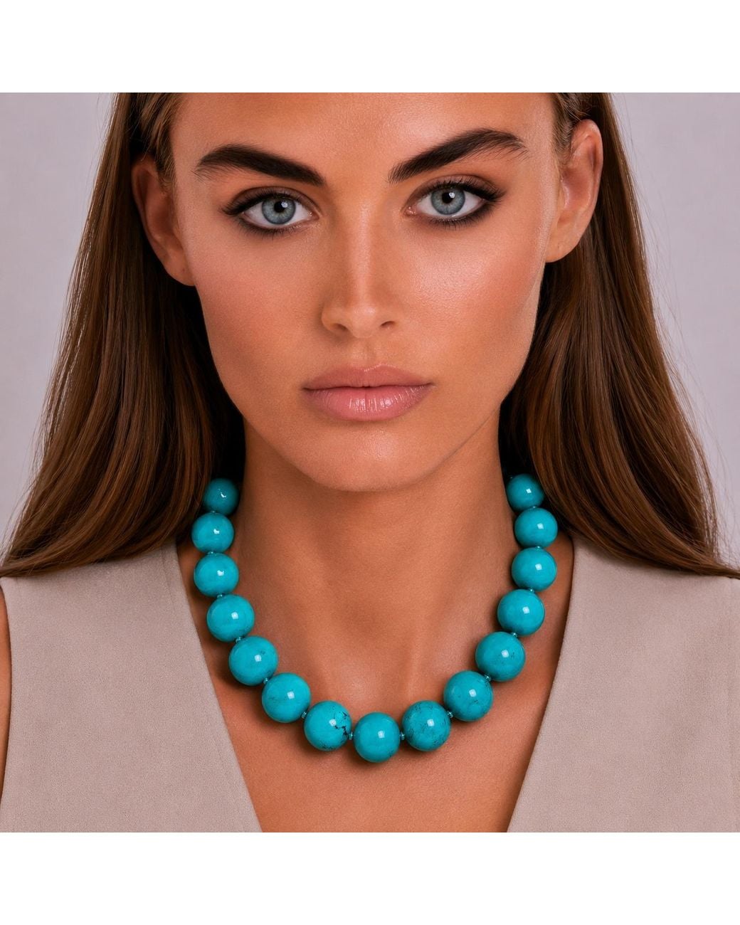 Michael Nash Jewelry Blue Abigail Semi Precious Necklace