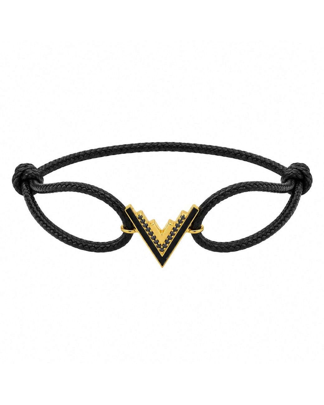 Ogé Jewelry Black Valor Cord Bracelet for men