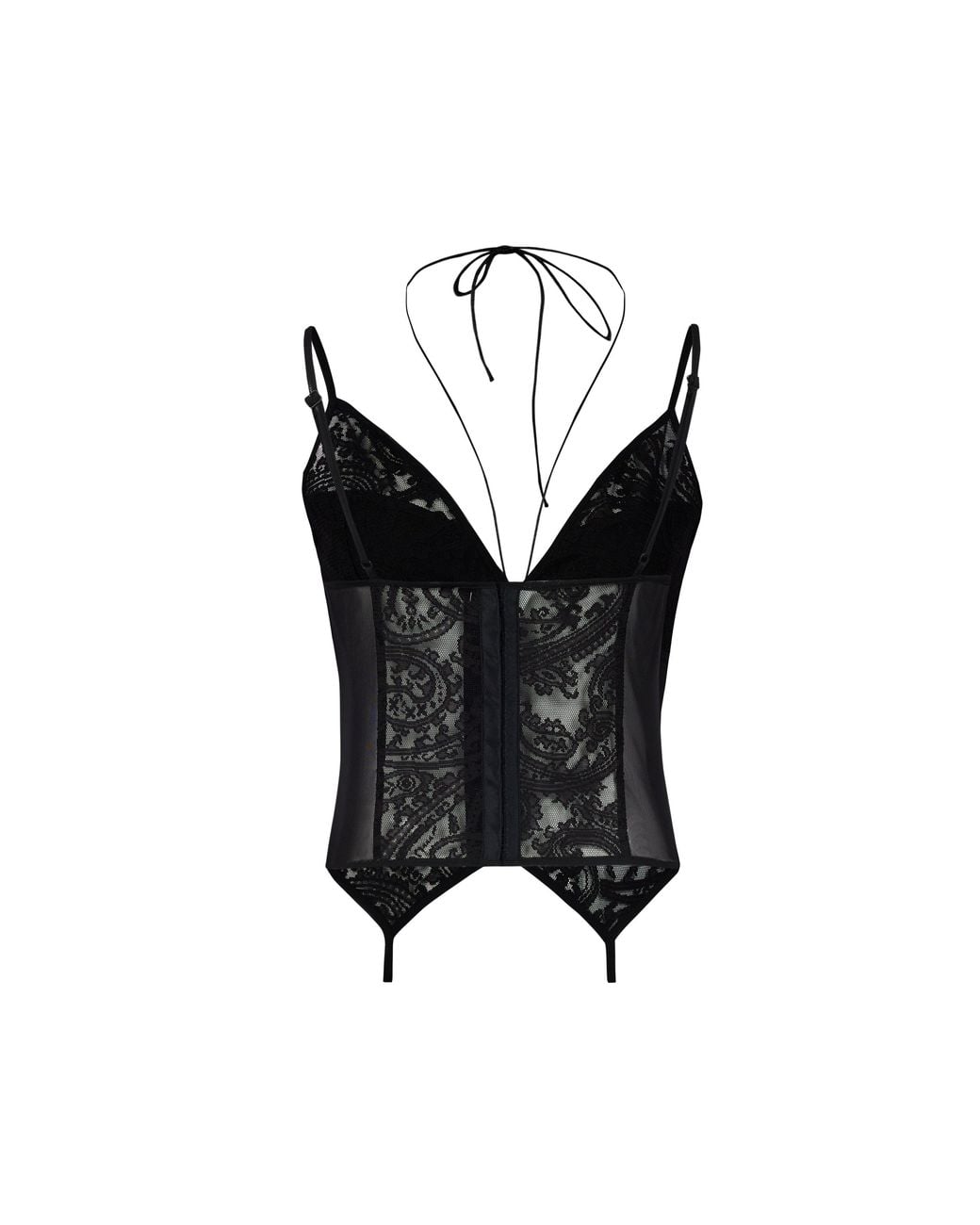 Pcfg Black Free Heaven Lace Top
