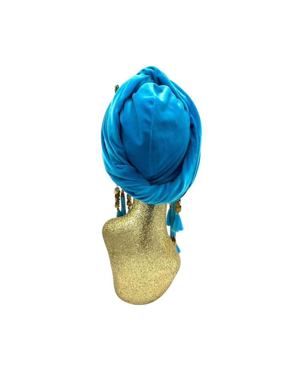 Julia Clancey Blue Azure Dragon Fly Dream Turban