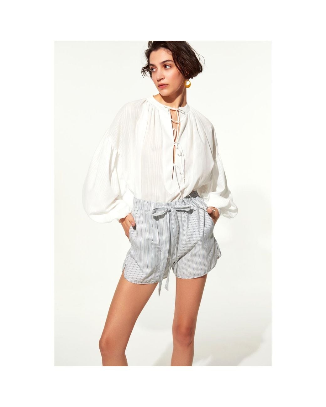 NAZLI CEREN White Eve Shirt