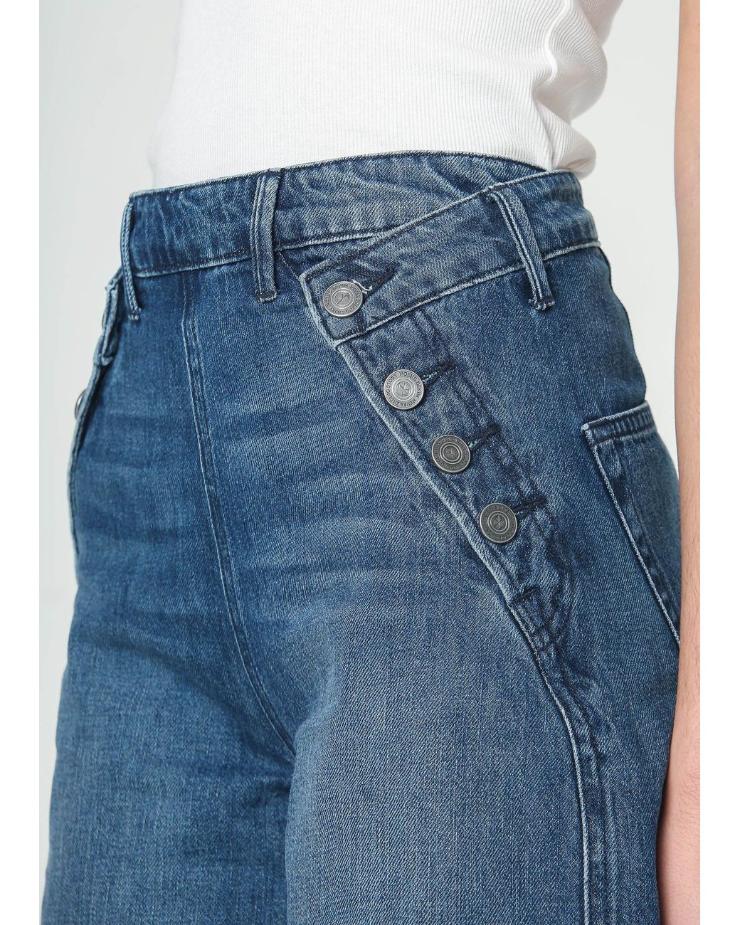 NOEND Blue Dina High Waisted Jorts