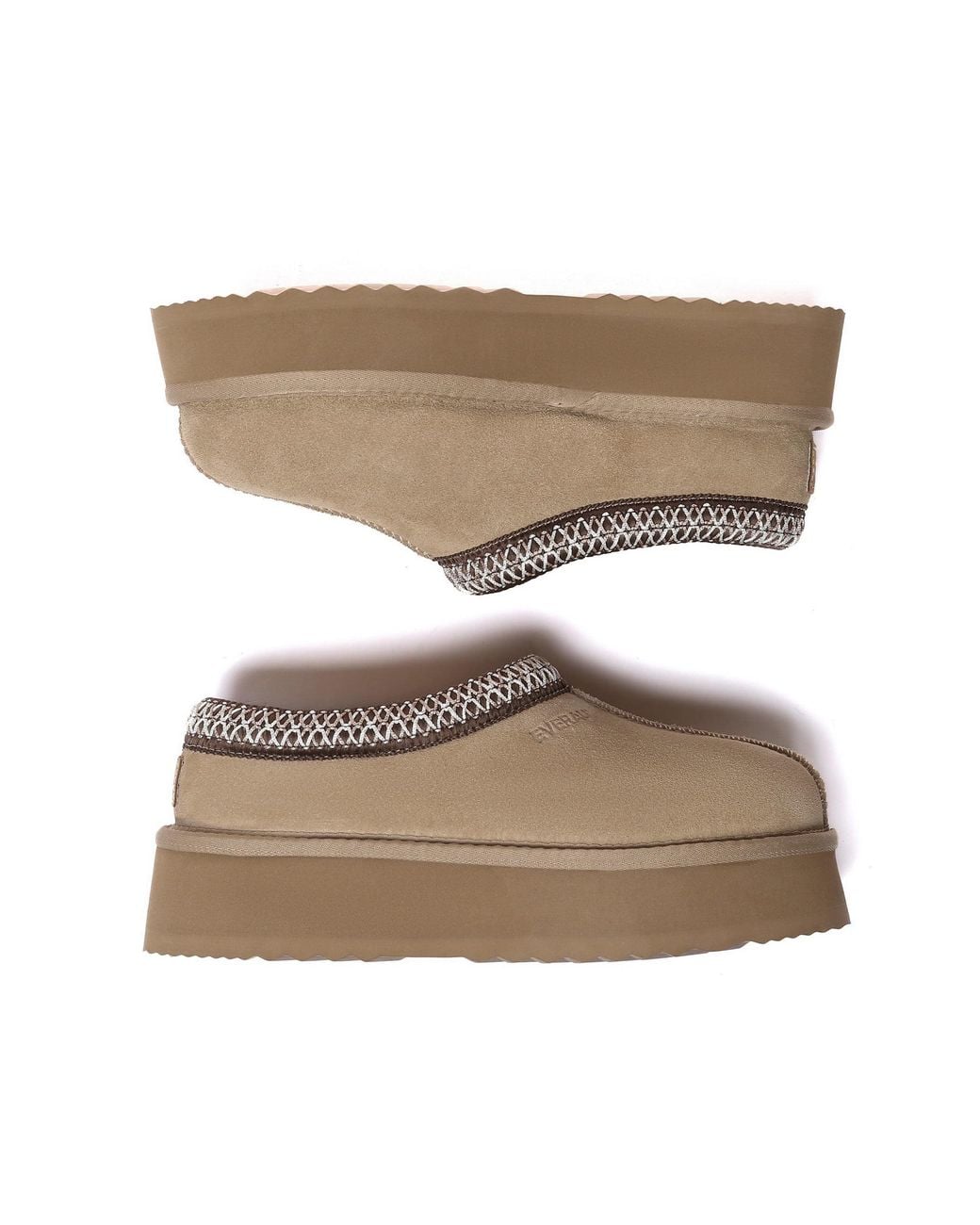EverAu Australia Brown Neutrals Wonga Leather Slippers