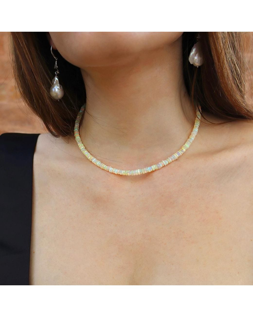 Mineralgems•Studio Blue Ethiopian Welo Opal Choker
