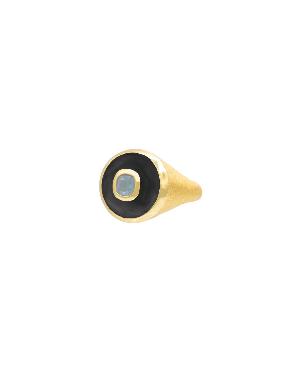 Marcia Moran Blue Annie Ring Labradorite And Mother Of Pearl
