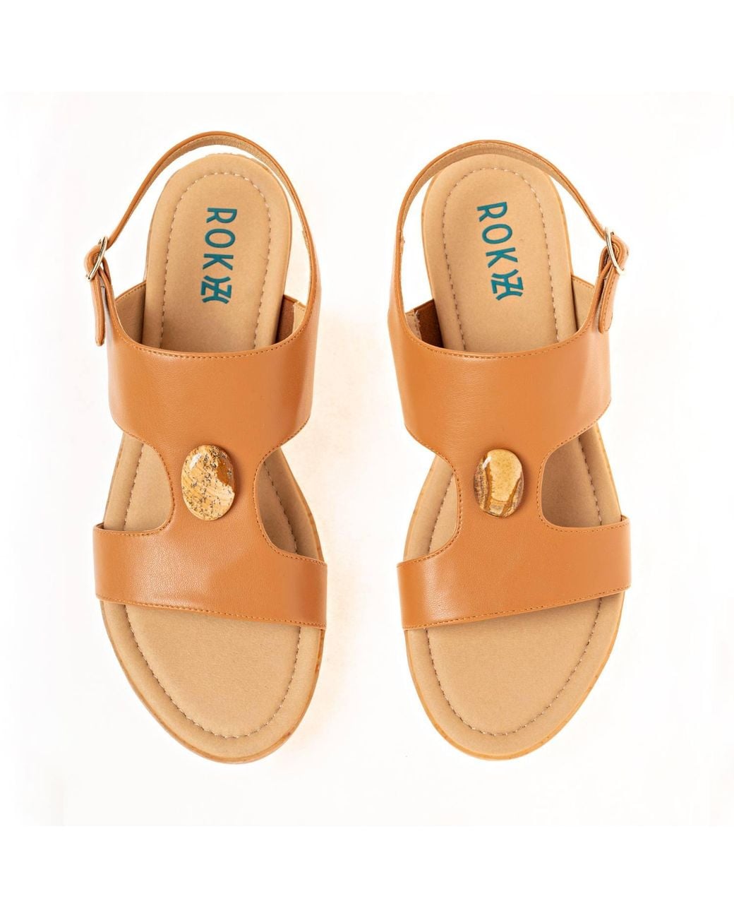 ROKH Orange Toffee With Picture Jasper
