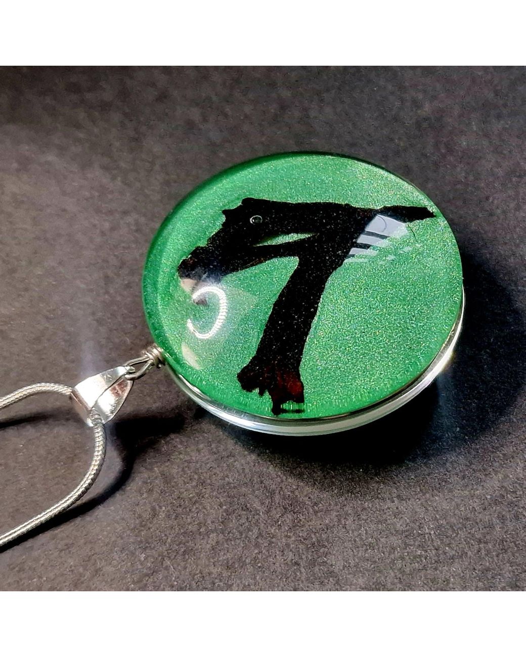 Laura Daili Green Baltic Sea Whisper Pendant