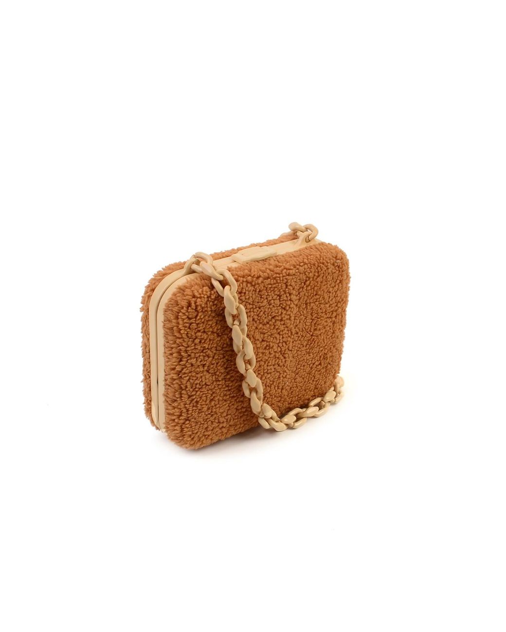 SJW BAGS LONDON Brown Lilibet Box Clutch