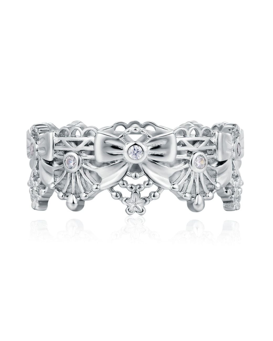 Azura Jewelry New York Metallic Aurora Bow Ring Vermeil