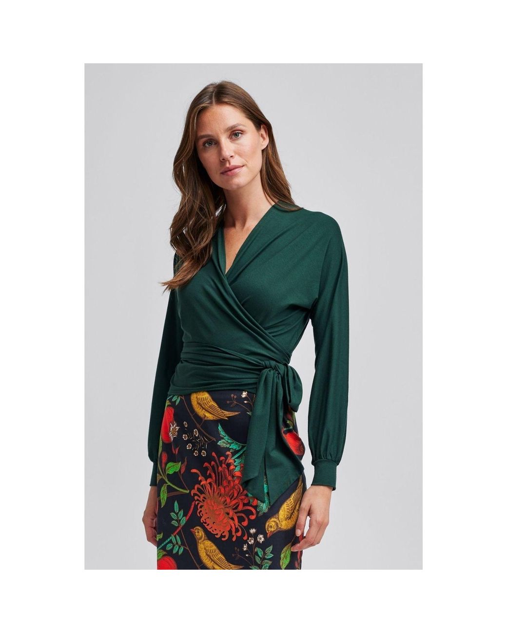 Marianna Déri Green Wrap Shirt
