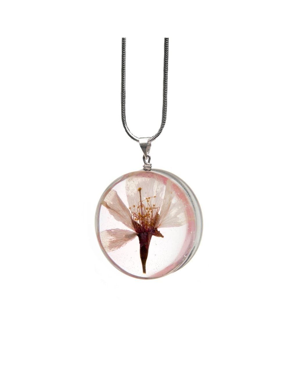 Laura Daili Pink Neutrals Glass Pendant