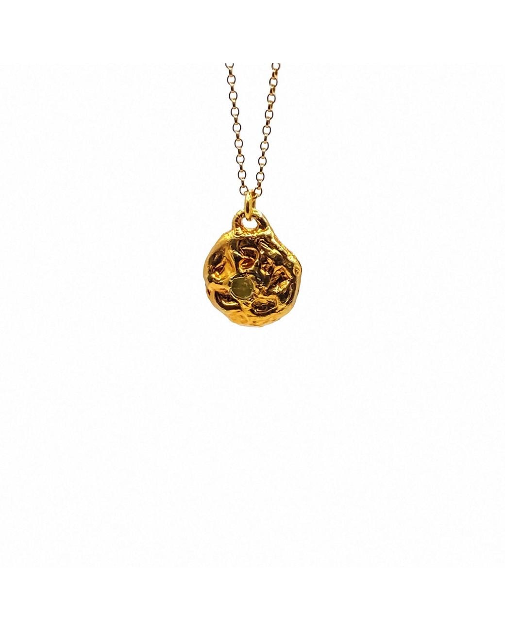Moca Jewellery White Moon Gem Necklace
