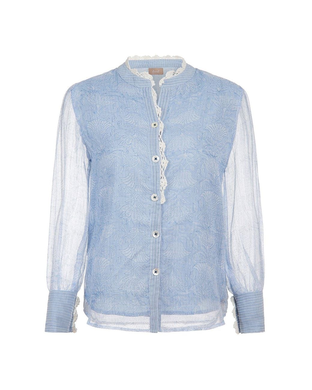 Liminal Blue Bloom Blouse