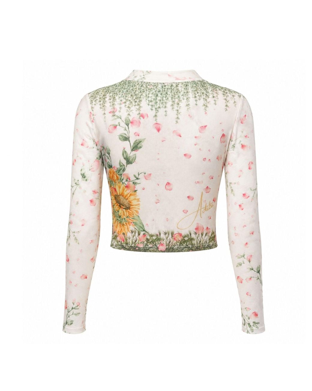 ADIBA Pink Sunbear Garden Mesh Top