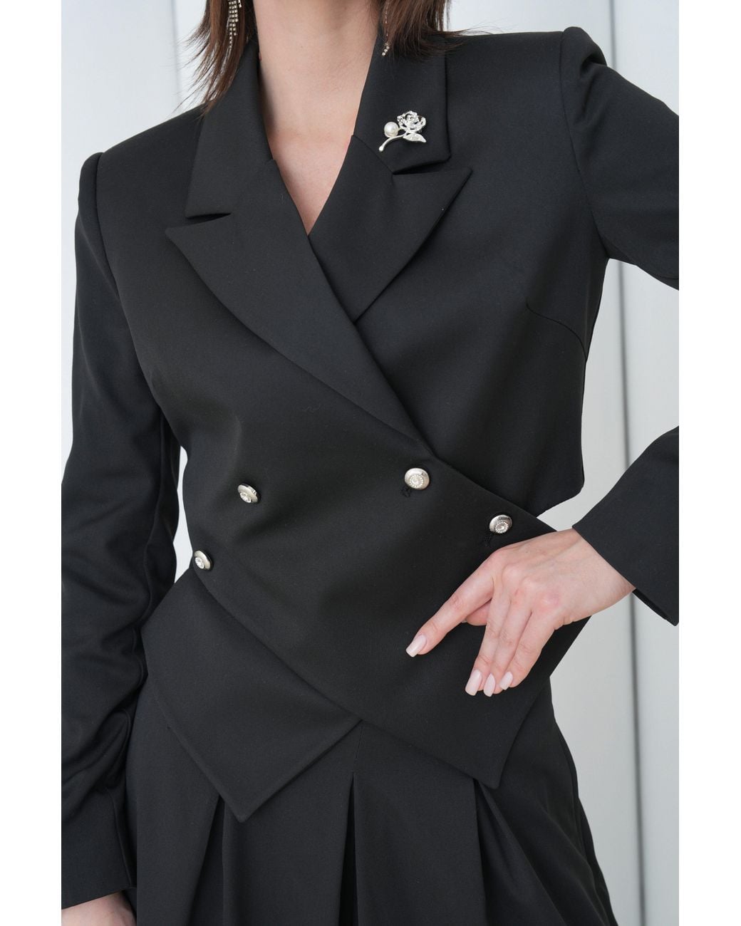 Lumina Eligma Black Sovereign Crop Jacket