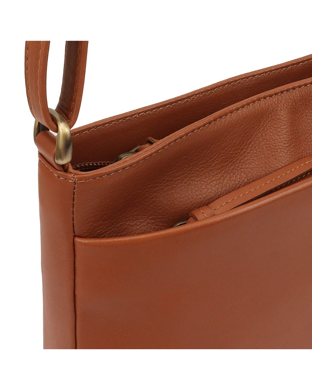 Lloyd Baker Brown Tamarra Leather Crossbody Bag