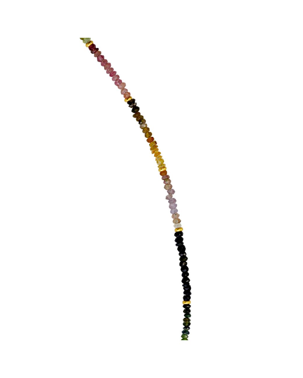 Bombyx House Metallic Tiny Tourmaline Ombre Bead Long Necklace