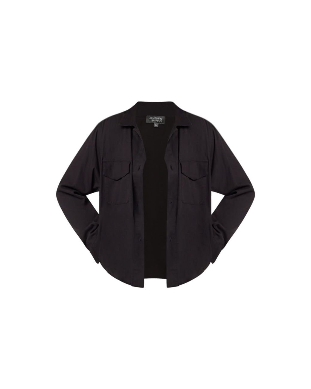 Known Supply Black Lightweight Shirt Jacket
