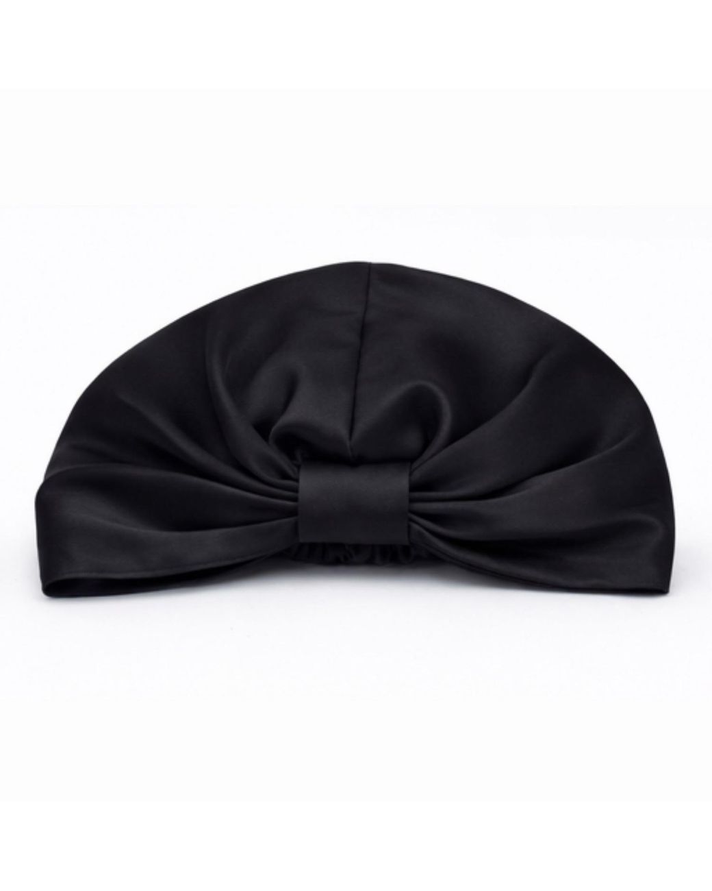 Hi Silk Black Set Of Two Double-Layer Silk Bonnets