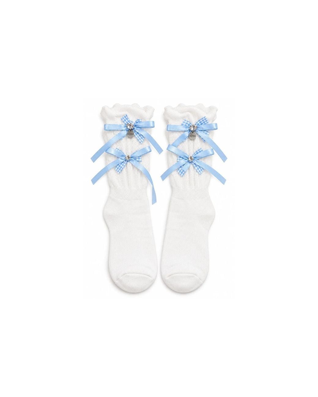 ADIBA Blue Sunday Belle Bow Socks