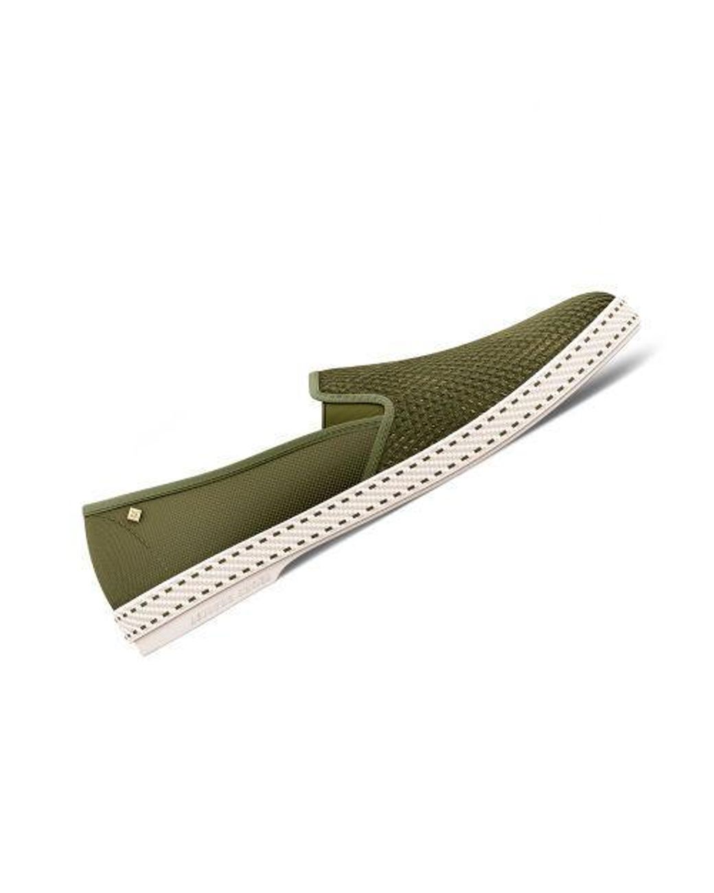 Rivieras Green Classic Canvas & Mesh Slip-On Loafer