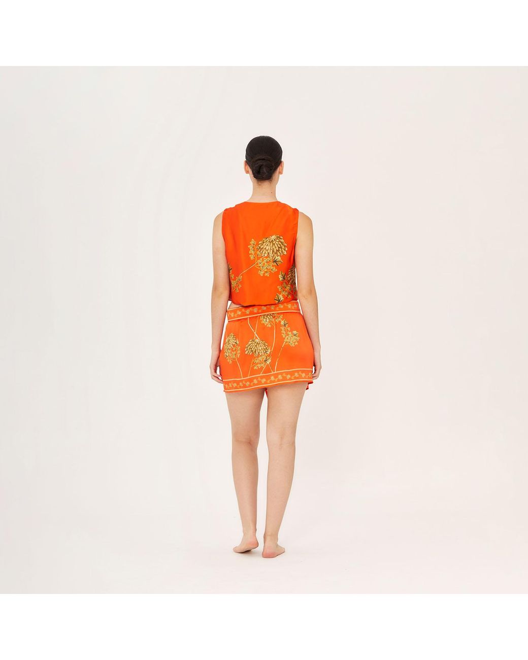 Aguaclara Orange Riad Mini Skirt