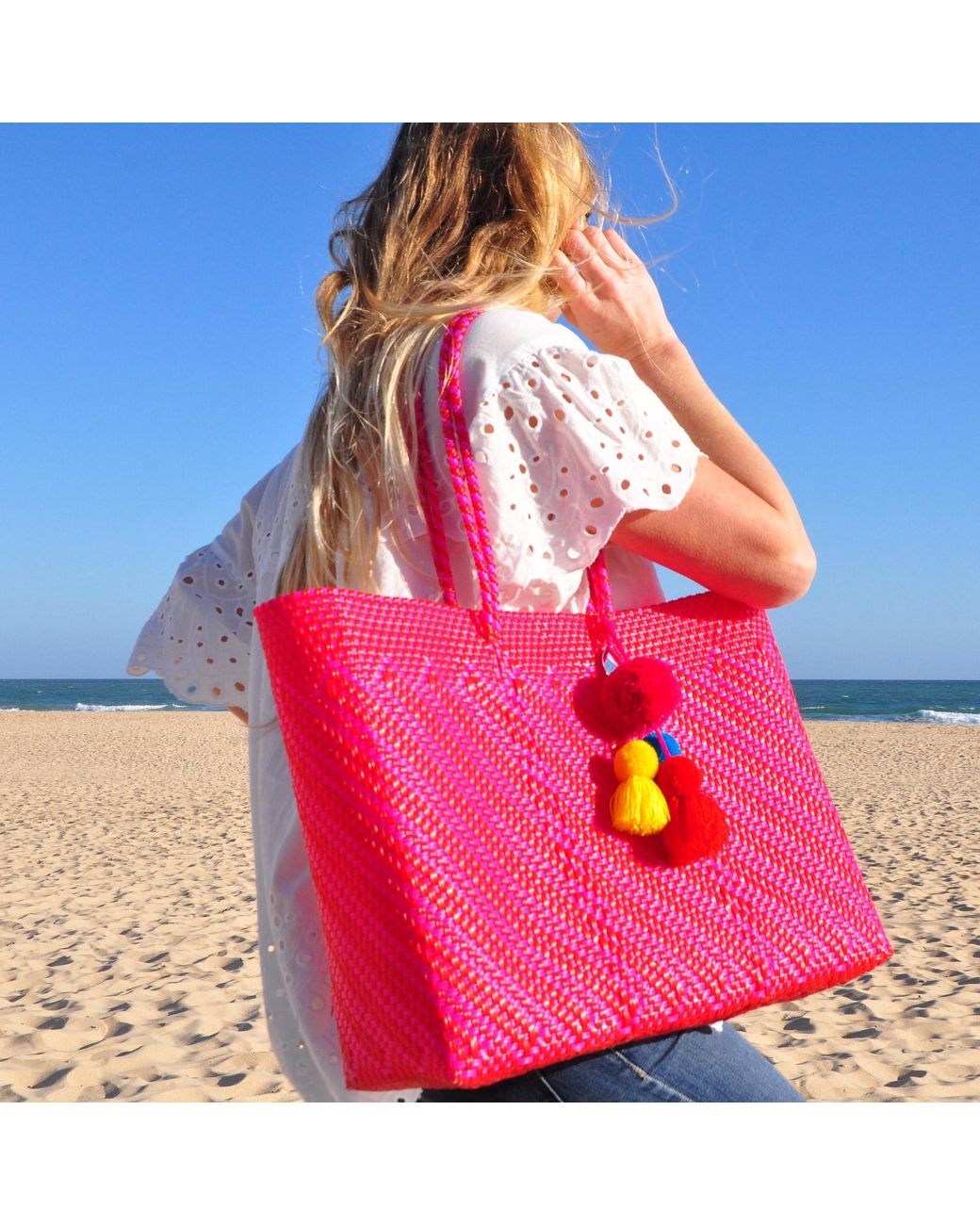 Large LV Up-cycled Beach Tote – Sofi Stella Women's & Children's Boutique