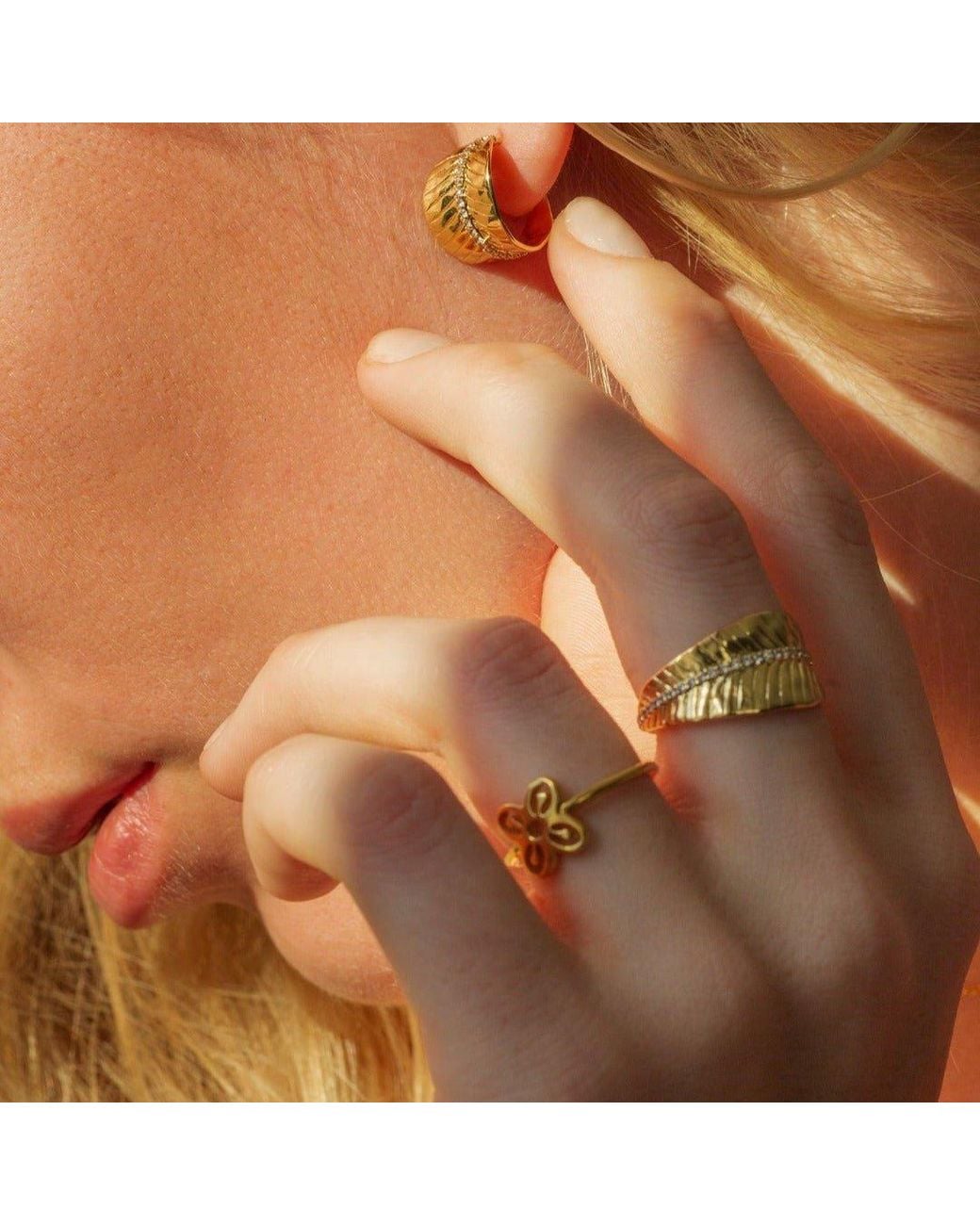 With Love Darling Metallic Bese Saka Ring
