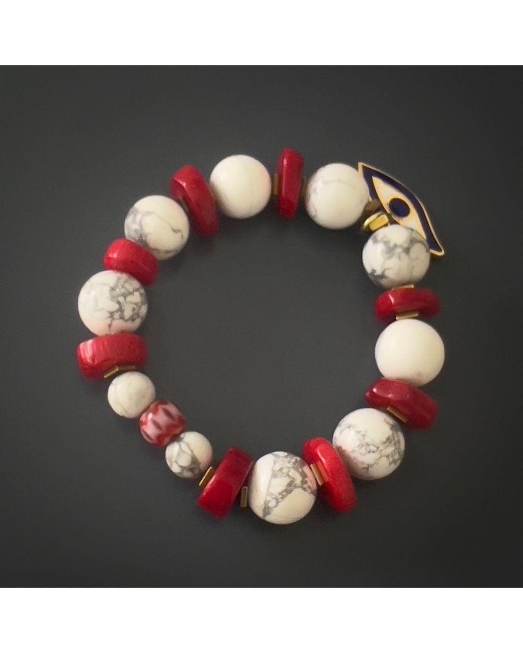 Ebru Jewelry Red Spiritual Beads Evil Eye Bracelet