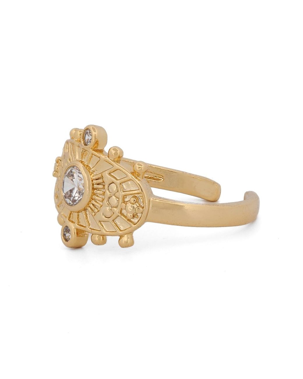 Ebru Jewelry Metallic Goddess Cleopatra & Diamond Ring