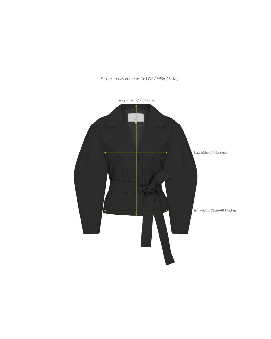 NAZLI CEREN Black Kai Jacket