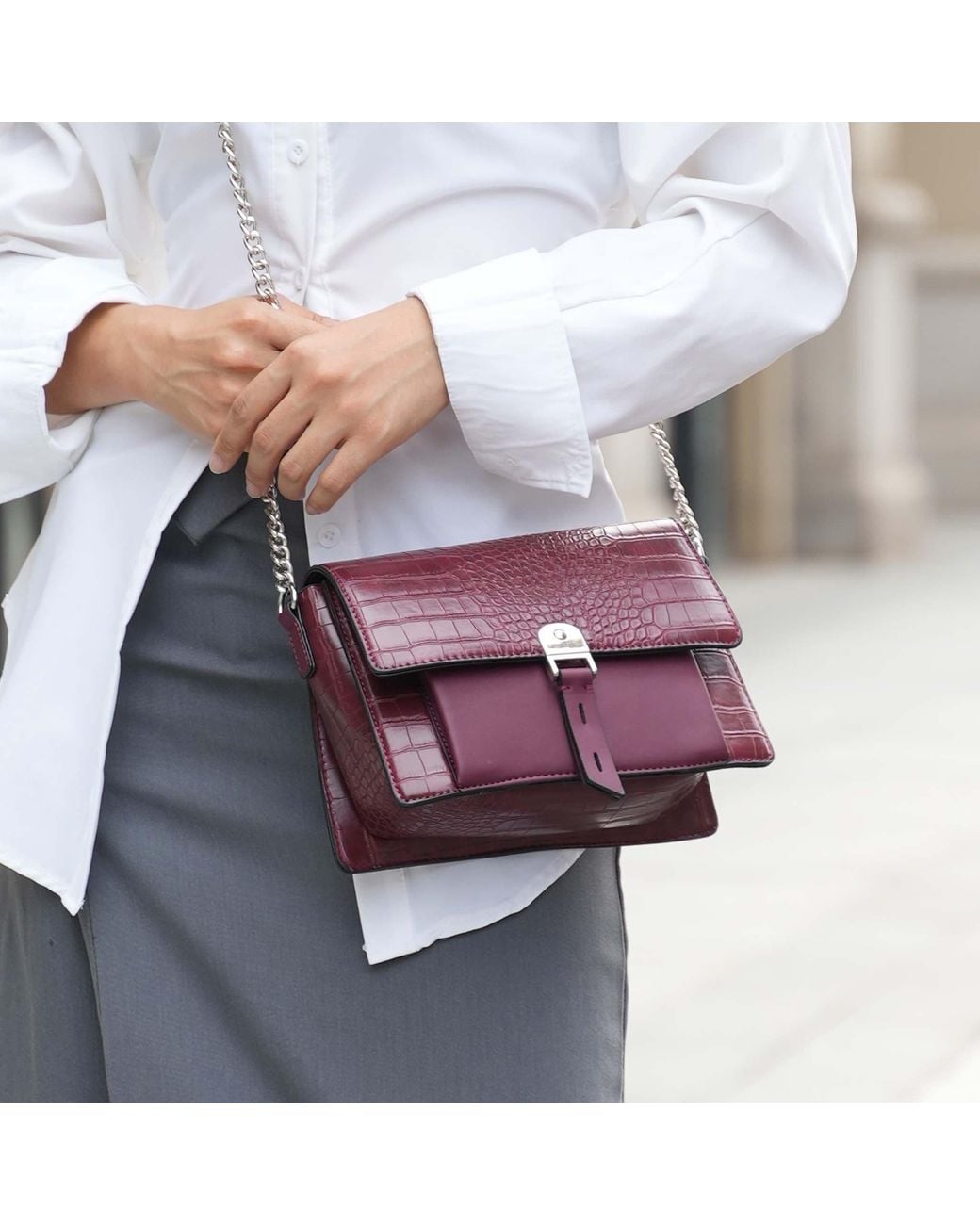Mkf Collection - J'omor Purple Hope Shoulder Bag