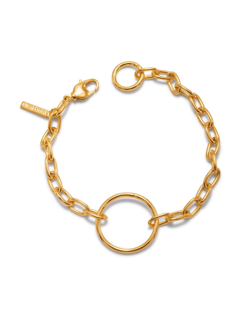 Jaredjamin Metallic Chain Reaction Ellipse Bracelet for men