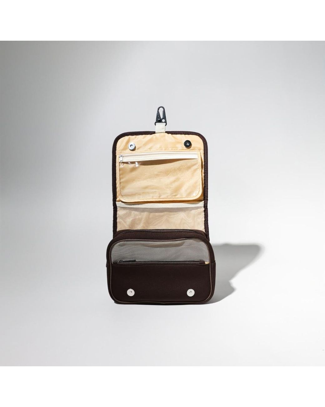 Pop Ups Brand Brown Toiletry Bag Espresso