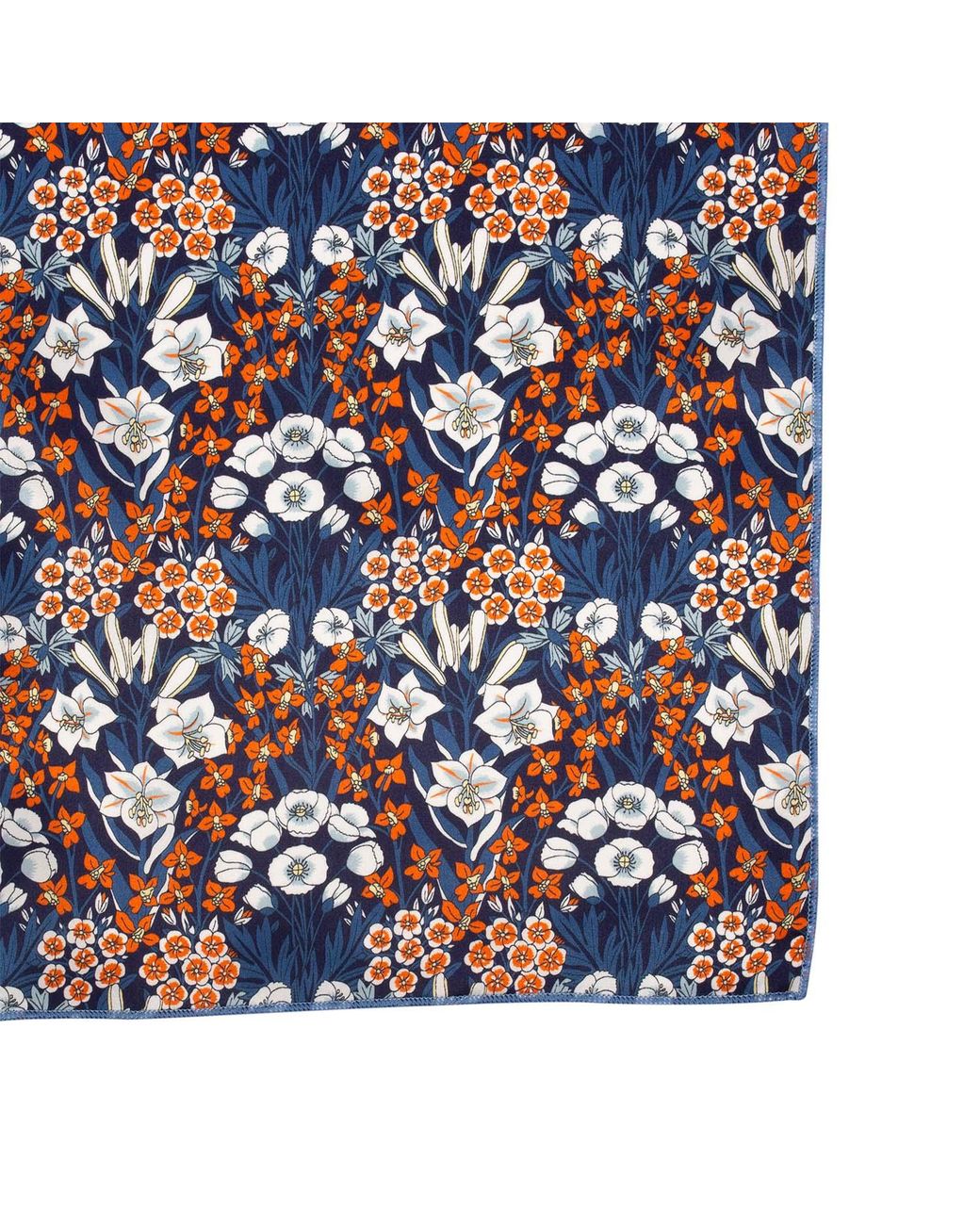 LE COLONEL Blue Liberty Primrose Silk Square