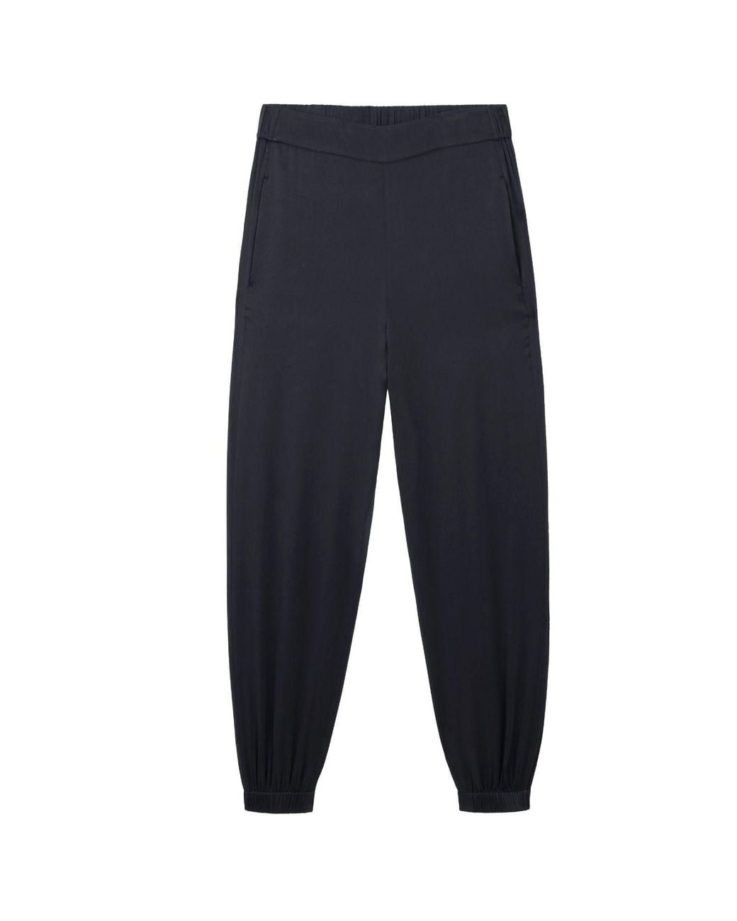 Mamu Dream Blue Washable Organic Stretch Silk Cuffed Joggers