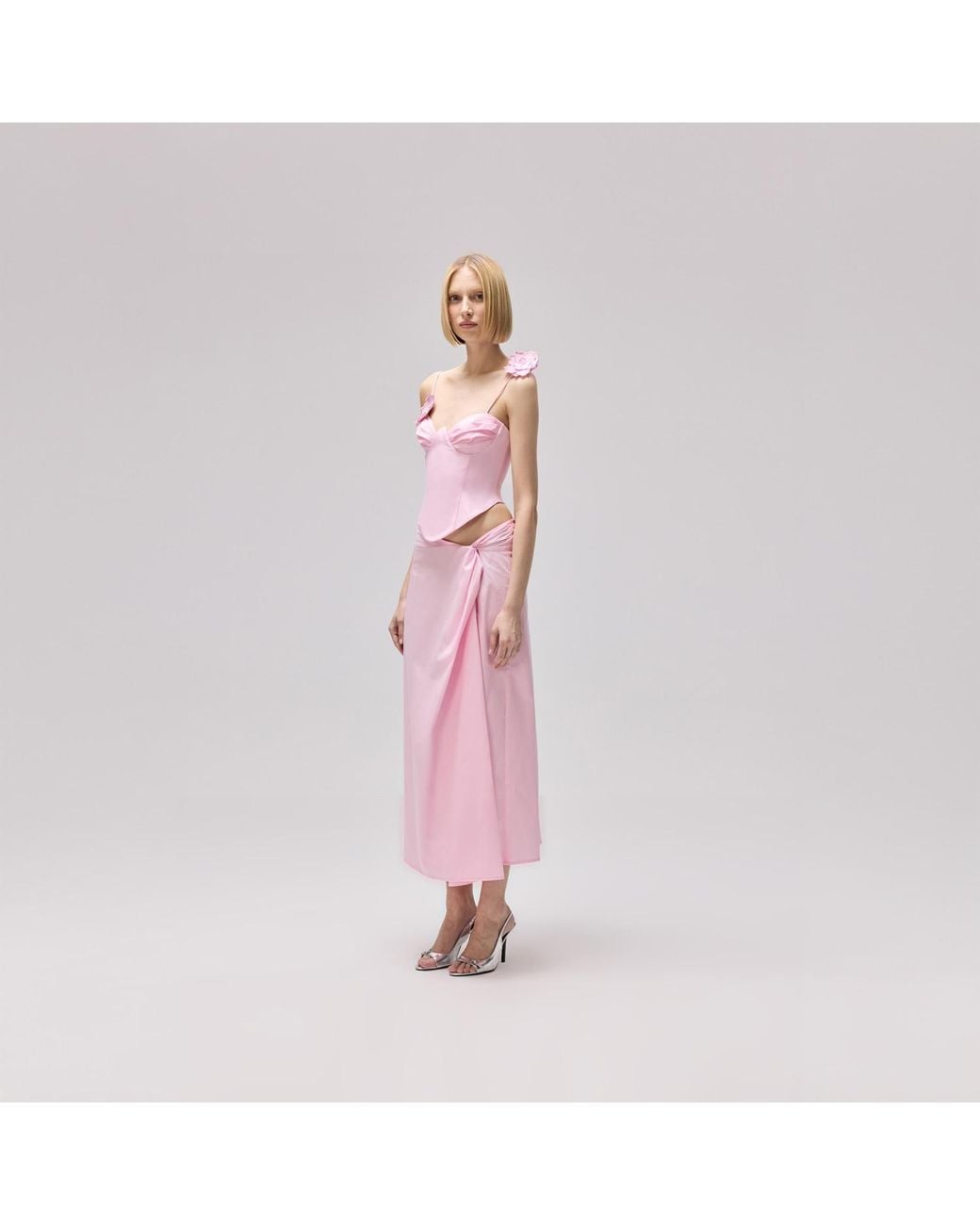 Herfetch Pink Blush Midi Skirt