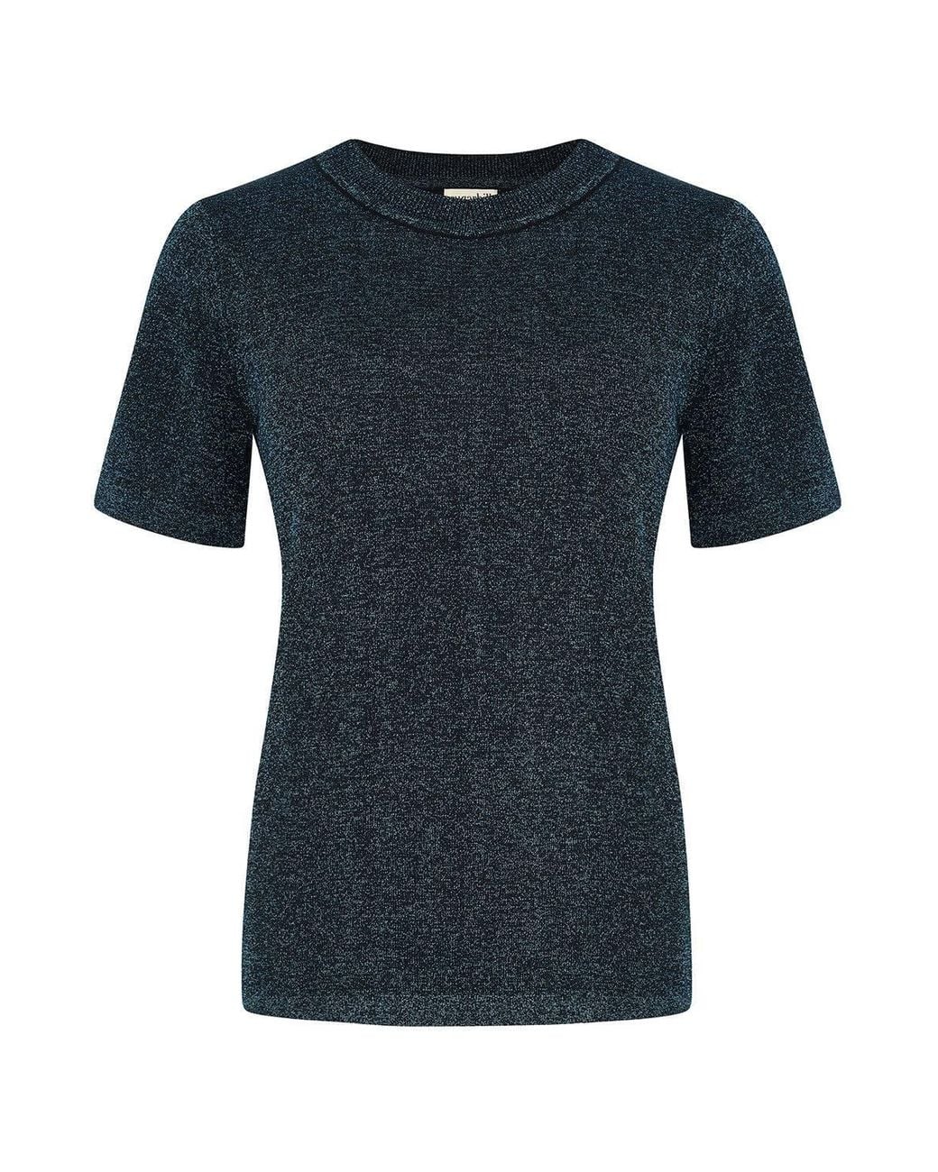 Sugarhill Black Ada Sparkly Knitted Top