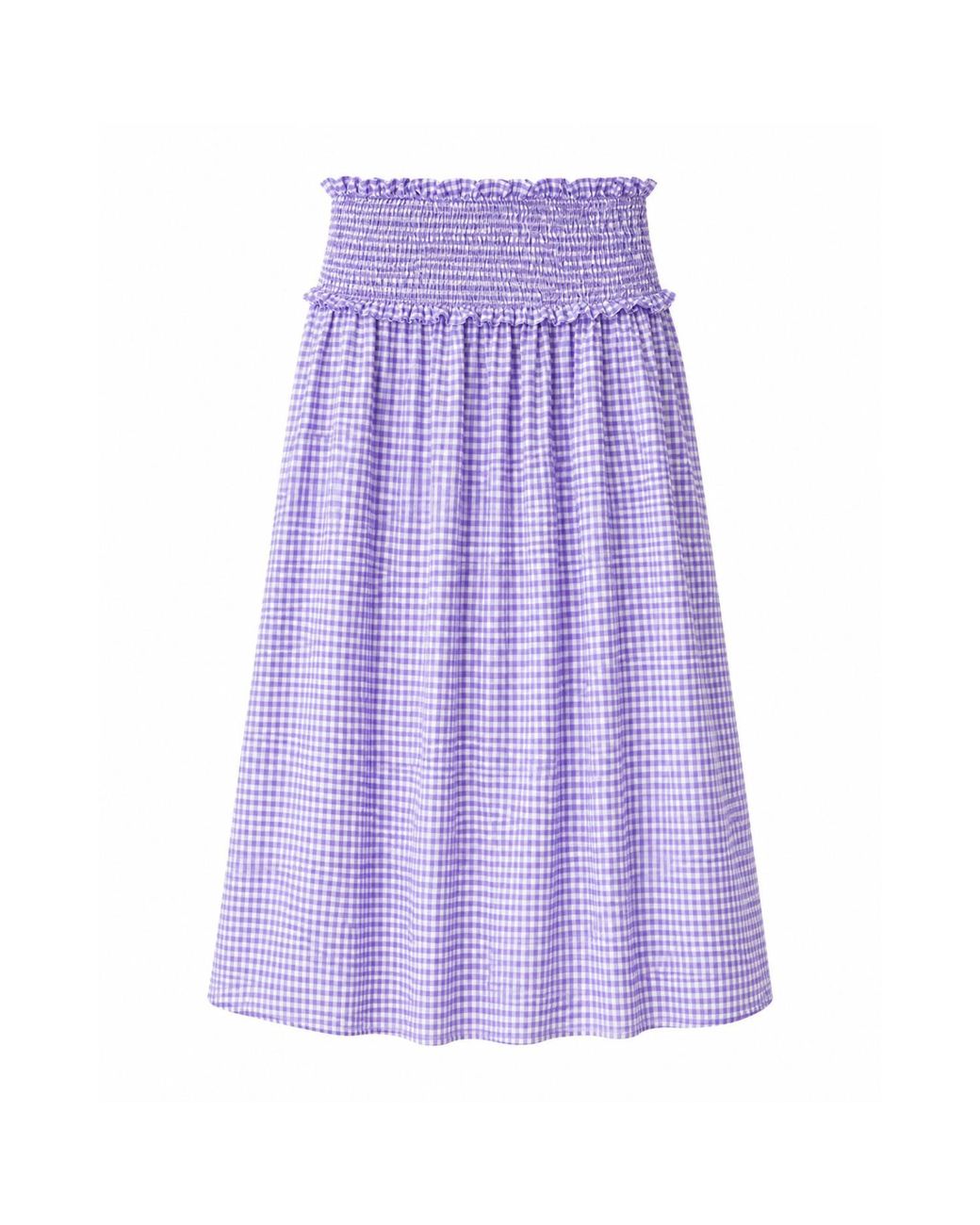Mind Traveler Purple Lea Gingham Skirt