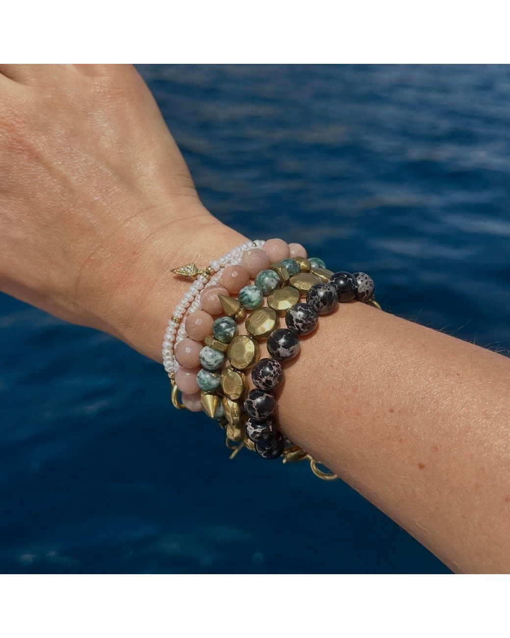 Rachel Nathan Green On Point: Pyrite Jade Bracelet